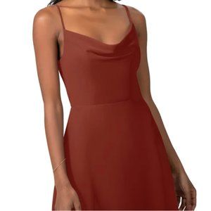 Terracotta Azazie Daenerys Bridesmaid Dress